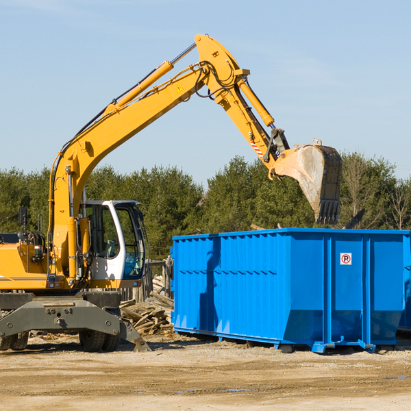 are there any restrictions on where a residential dumpster can be placed in Rome